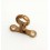 Brass Screw To Wall Bracket 3/4"