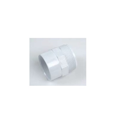 White Waste Male Adapter 2"