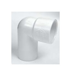 White Waste Male-Female Elbow 1 1/4"