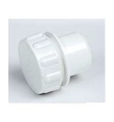 White Waste Access Cap 1 1/4"