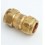 Compression Coupling Brass 310 3/4" X 1/2"