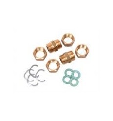 Solar DN16 Nut Fitting Joiner Pack (4 Nipples, Gaskets, Nuts & Circlips)