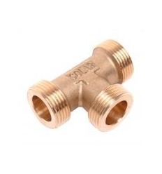 Brass Solar Tee 3/4" Male Equal