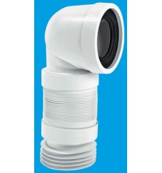 McAlpine Flexible 90° Bend WC Connector (230mm - 390mm)