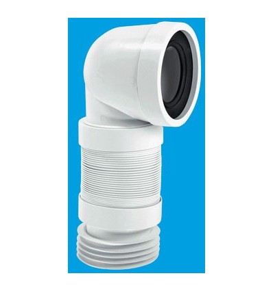 McAlpine Flexible 90° Bend WC Connector (230mm - 390mm)