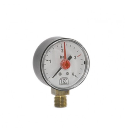 Pressure Gauge 1/4" 6 Bar Vertical Inlet