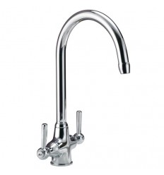 Pegler Rune Kitchen Sink Mixer Monobloc Chrome Handles