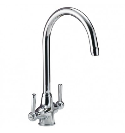 Pegler Rune Kitchen Sink Mixer Monobloc Chrome Handles