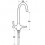 Pegler Rune Kitchen Sink Mixer Monobloc Chrome Handles
