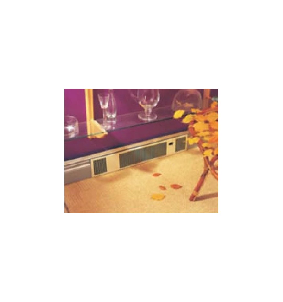 Solo Discreet 3Fan Kickboard Heater Hideaway Chrome