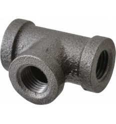 1" X 1/2" GB Reducing Tee Black