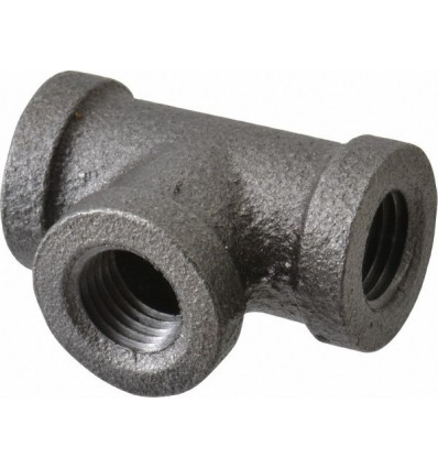 1/2" X 3/4" GB Reducing Tee Black