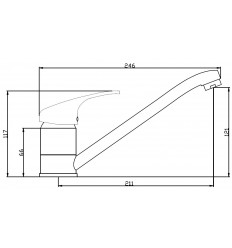 Fastini CP05 Monobloc Lever Mixer Tap