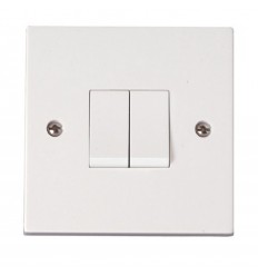 Electrical 2 Gang 2 Way Plate Switch