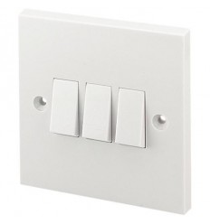 Electrical 3 Gang 2 Way Plate Switch