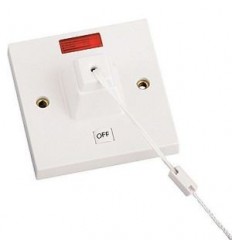 45A Square Pull Cord Switch With Neon