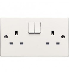 2 Gang 13A Switched Socket