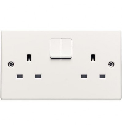 2 Gang 13A Switched Socket