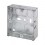 Electrical 1 Gang 25mm Deep Galvanised Steel Socket Box