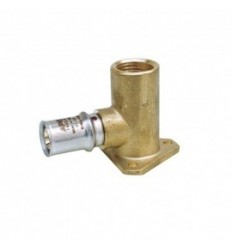 Multilayer Crimp Wallplate Elbow 1/2" X 16mm