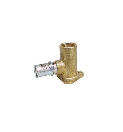 Multilayer Crimp Wallplate Elbow 1/2" X 16mm