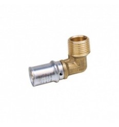 Multilayer Crimp Male Elbow 3/4" X 26mm