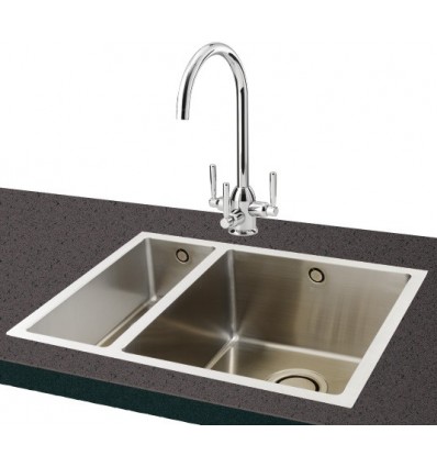 Carron Phoenix Deca 150 Stainless Steel Kitchen Sink Inset Undermount