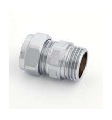 Chrome 611 Compression Male Coupling 15mm