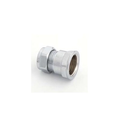 Chrome 312 Compression Female Coupling 15mm