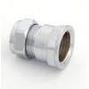 Chrome 312 Compression Female Coupling 22mm