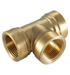 Brass Female Threaded Tee 1/2"