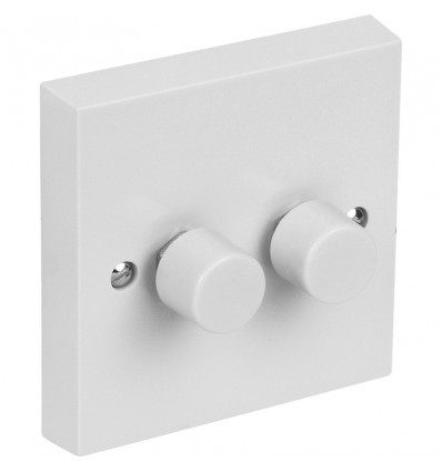 Electrical 2 Gang 2 Way 400W Dimmer Switch