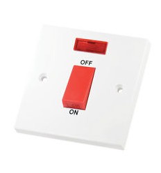 Electrical 45A Single Cooker Switch