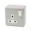 Electrical 1 Gang Metal Switched Socket