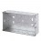 Electrical 2 Gang 25mm Deep Galvanised Steel Socket Box