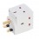 Electrical 13A 3-Way Adaptor Plug