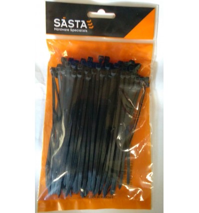 11" Cable Ties Black (100 Pack)