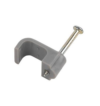 2.5mm Twin & Earth (T & E) Grey Cable Clip Nail Type (10 Pack)