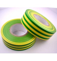 Electrical 20m Insulating Tape Earth Green/ Yellow