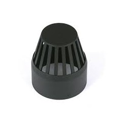 Soil Pipe Cowl Black