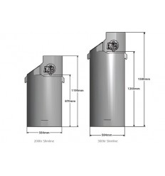 Multiboost Slimline 200ltr with presflo multi