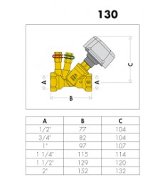 Caleffi 1/2" Balancing Valve