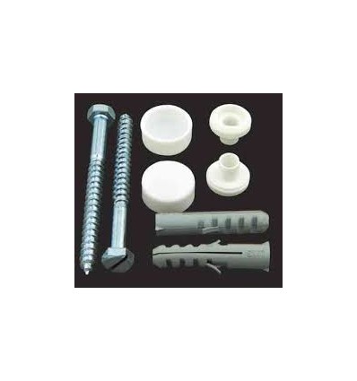 Toilet Pan Fixing Kit/Coach Bolts & Plastic Plugs