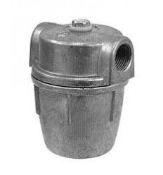 IN LINE OIL TANK FILTER 3/8" FXF METAL BOWL KEROSENE / OIL / DIESEL