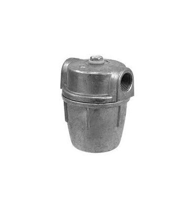 IN LINE OIL TANK FILTER 3/8" FXF METAL BOWL KEROSENE / OIL / DIESEL