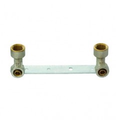Multilayer Compression Double Wallplate Shower Bracket 16mm X 1/2"