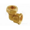 Female Compression Elbow 22mm Metric (3/4" bsp tread)