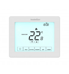 Heatmiser Touch is our 230v Touchscreen, programmable room thermostat