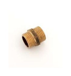 Brass Hex Reducing Nipple 3/4"x1/2"