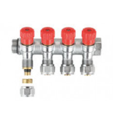 MHS Multilayer Manifold & Valves Red 2 port 3/4"X16MM